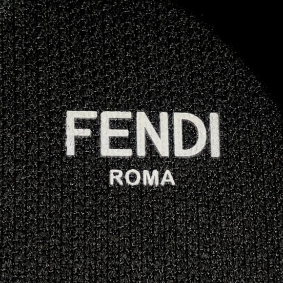 FENDI - Black Gray Polyamide Elastane Women's Sneakers 529-051225 - Picture 6 of 6